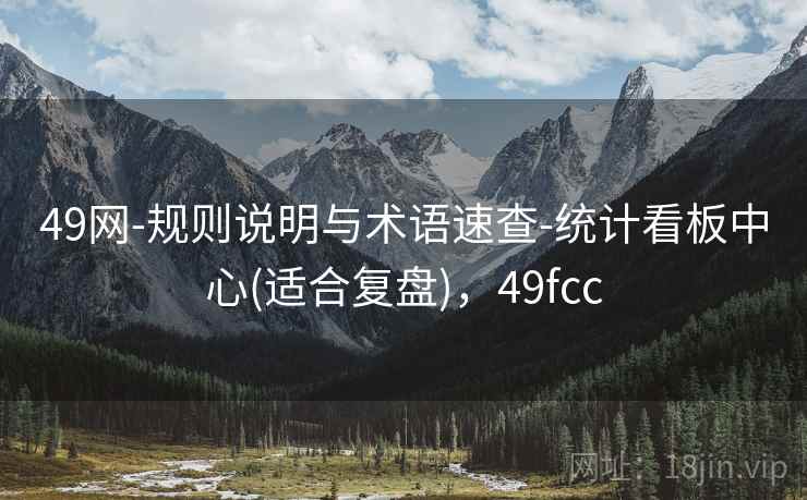 49网-规则说明与术语速查-统计看板中心(适合复盘)，49fcc